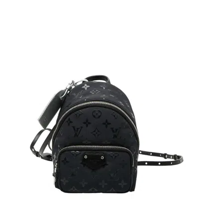 Pre-owned Louis Vuitton Black Noir Nylon Backpack ()