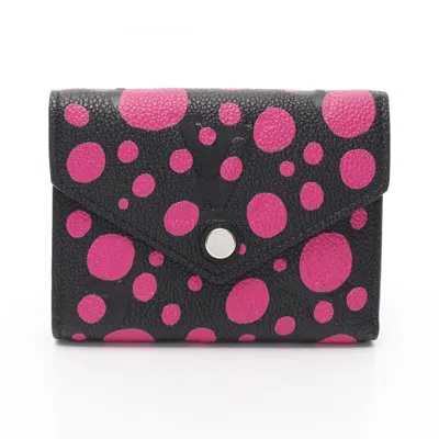 Pre-owned Louis Vuitton Black Noir Pink Monogram Empreinte Wallet (bi-fold) ()