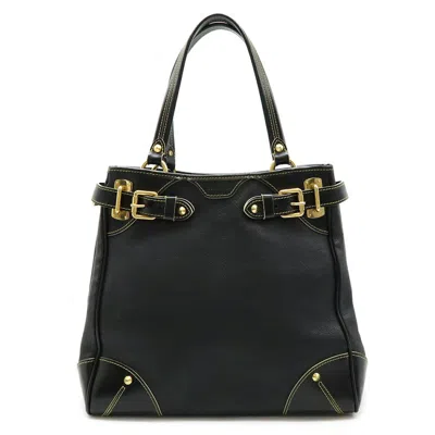 Pre-owned Louis Vuitton Black Noir Suhali Leather Shoulder Bag Tote Bag ()