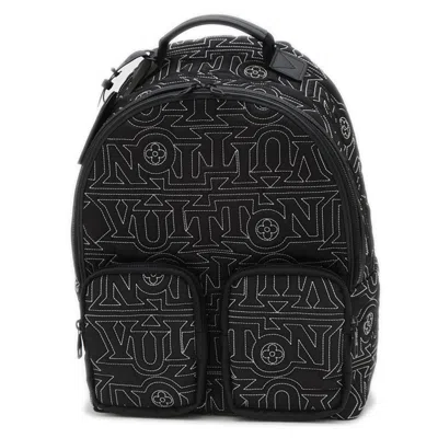 Pre-owned Louis Vuitton Black Nylon Backpack ()