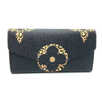 Pre-owned Louis Vuitton Black Other Long Wallet (bi-fold) ()