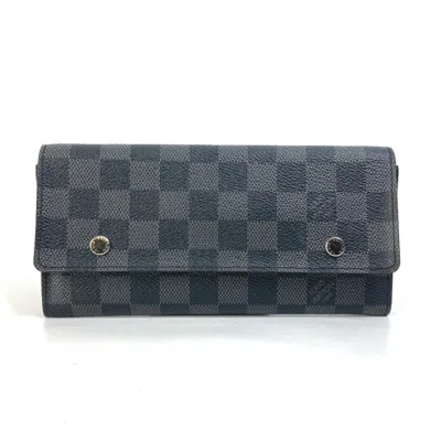Pre-owned Louis Vuitton Black Other Long Wallet (bi-fold) ()