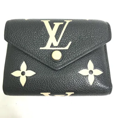 Pre-owned Louis Vuitton Black Other Wallet (tri-fold) ()