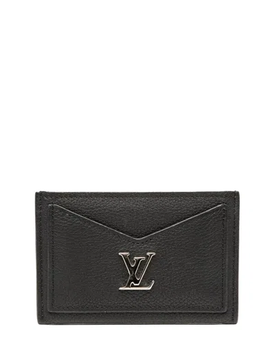 Pre-owned Louis Vuitton Black Others Portecartes Lockme Card Case (authentic Pre-loved)