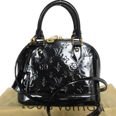 Pre-owned Louis Vuitton Black Patent Leather Handbag Shoulder Bag ()