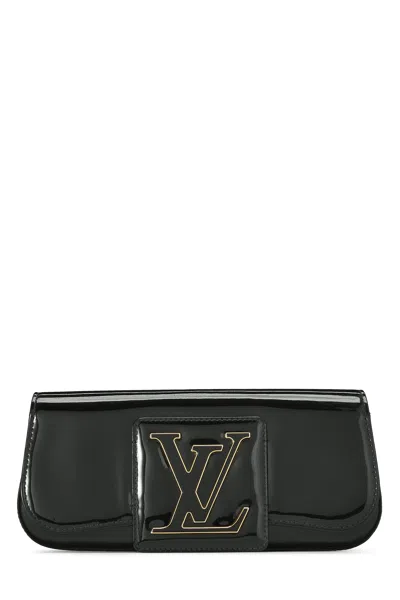 Pre-owned Louis Vuitton Black Patent Leather Pochette Sobe