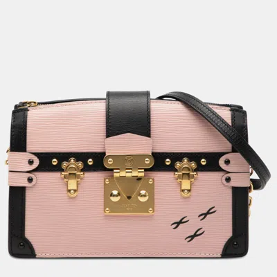 Pre-owned Louis Vuitton Black Pink Epi Trunk Clutch
