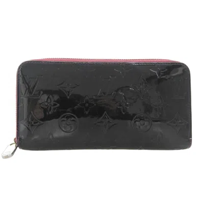 Pre-owned Louis Vuitton Black Pink Leather Long Wallet (bi-fold) () In Multi