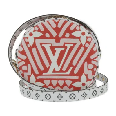 Pre-owned Louis Vuitton Black Pink Red Color White Monogram Handbag Shoulder Bag ()