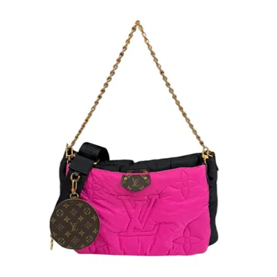 Pre-owned Louis Vuitton Black Pink Shoulder Bag () In Black, Pink