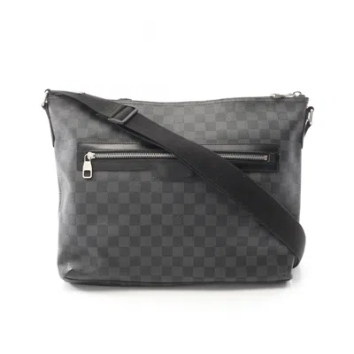 Pre-owned Louis Vuitton Black Pvc Coated Canvas Leather Shoulder Bag ()