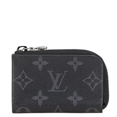 Pre-owned Louis Vuitton Black Pvc Leather Coin Purse/coin Case ()