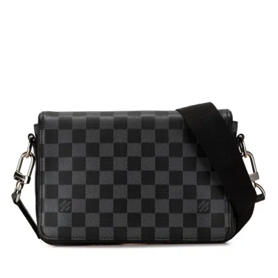Pre-owned Louis Vuitton Black Pvc Leather Shoulder Bag ()