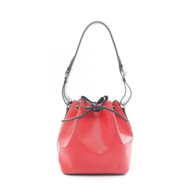 Pre-owned Louis Vuitton Black Red Color Leather Shoulder Bag () In Multi