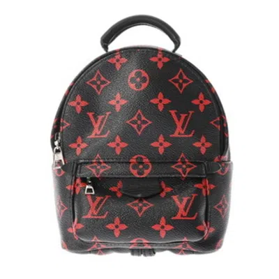 Pre-owned Louis Vuitton Black Red Color Monogram Canvas Backpack () In Multi