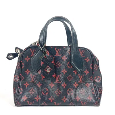 Pre-owned Louis Vuitton Black Red Color Monogram Handbag Shoulder Bag ()