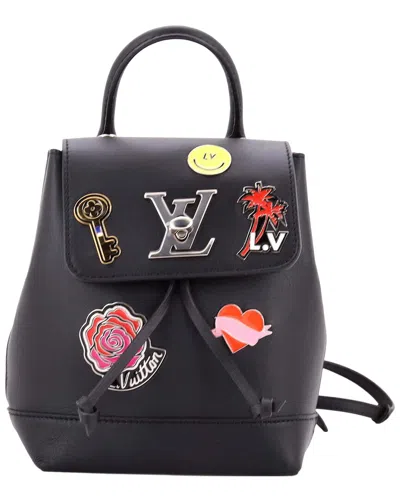 Louis Vuitton Black Sheep Leather Lockme Limited Edition Pin Embellished Mini  (authentic Pre-loved)