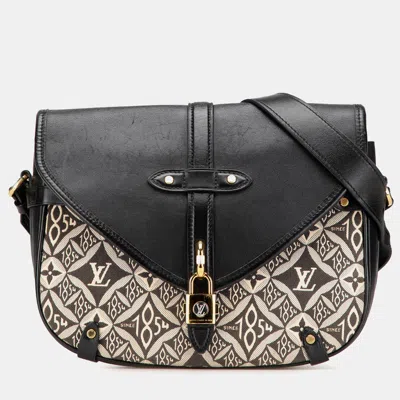Pre-owned Louis Vuitton Black Since 1854 Neo Saumur Mm