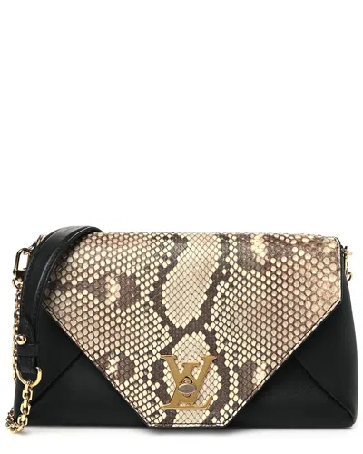 Pre-owned Louis Vuitton Black Snakeskin Love Note (authentic Pre-loved)