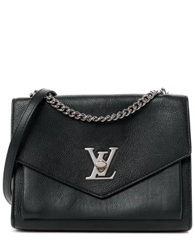 Pre-owned Louis Vuitton Black Soft Calf Leather Mylockme Chain Bag Bb (authentic Pre-  Loved)