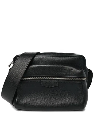 Pre-owned Louis Vuitton Black Taiga Coated Canvas Taiga Outdoor Messenger Pm (authentic  Pre-loved)
