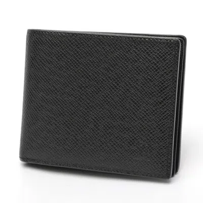 Pre-owned Louis Vuitton Black Taiga Leather Leather Coin Purse/coin Case ()