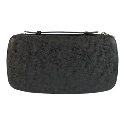 Pre-owned Louis Vuitton Black Taiga Leather Wallet (bi-fold) ()
