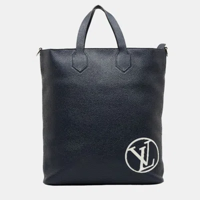 Pre-owned Louis Vuitton Black Taurillon Mm East Side Tote Bag