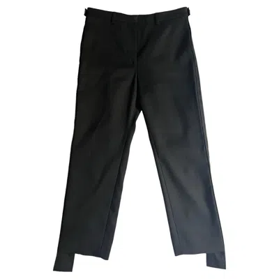 Pre-owned Louis Vuitton Black Trousers Pants, Size 38
