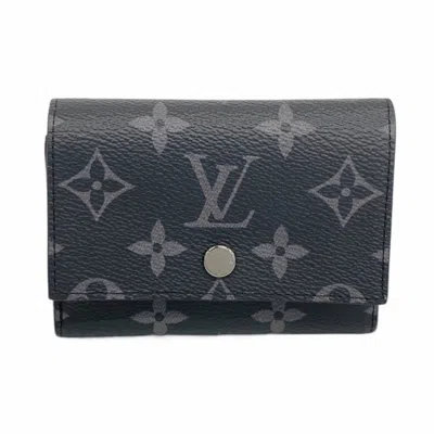 Pre-owned Louis Vuitton Black Wallet (tri-fold) ()