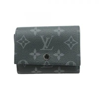 Pre-owned Louis Vuitton Black Wallet (tri-fold) ()