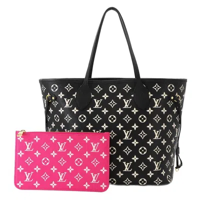 Pre-owned Louis Vuitton Black White Monogram Empreinte Tote Bag () In Multi