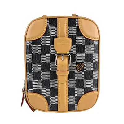 Pre-owned Louis Vuitton Black White Pvc Handbag Shoulder Bag () In Multi