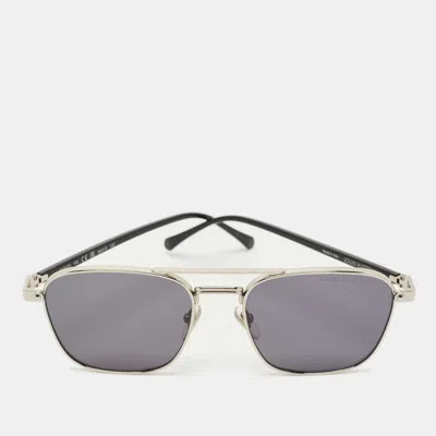 Pre-owned Louis Vuitton Black Z1942u Signature Metal Square Sunglasses