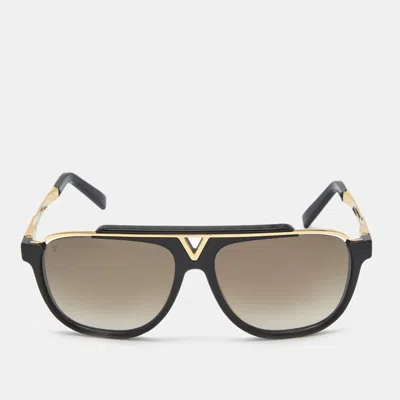 Pre-owned Louis Vuitton Black/gold Gradient Z0936w Mascot Sunglasses