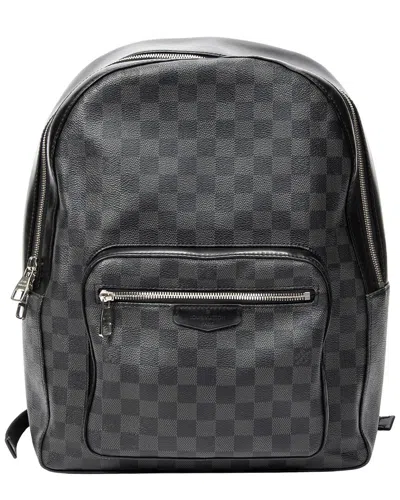 Pre-owned Louis Vuitton Black/gray Damier Graphite Josh Backpack (authentic Pre-loved)