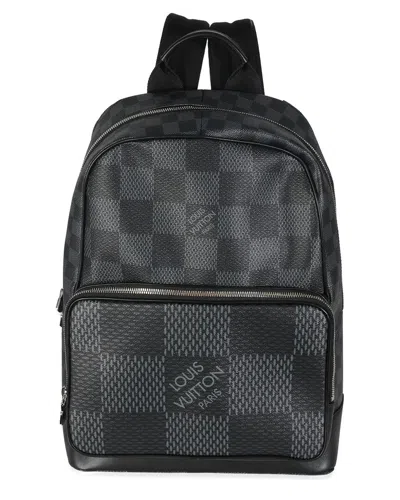 Pre-owned Louis Vuitton Black/grey Damier Graphite Canvas Campus Backpack (authentic  Pre-loved)