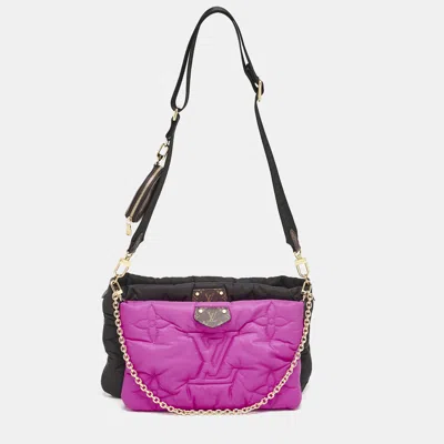 Pre-owned Louis Vuitton Black/magenta Monogram Econyl Pillow Maxi Multi Pochette Accessories