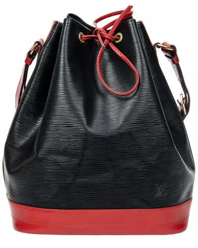 Pre-owned Louis Vuitton Black/red Epi Noe Bicolor (authentic Pre-loved)