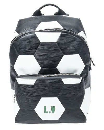 Pre-owned Louis Vuitton Black/white Epi Ltd. Ed. Fifa World Cup Apollo Backpack  (authentic Pre-loved) In Multi