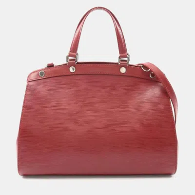 Pre-owned Louis Vuitton Blair Mm Epi Carmine In Red