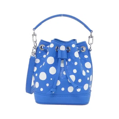 Pre-owned Louis Vuitton Blanc Blue Leather Shoulder Bag ()