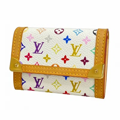 Pre-owned Louis Vuitton Blanc Coin Purse/coin Case () In White