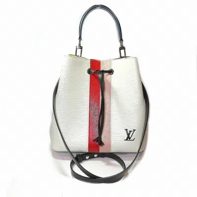 Pre-owned Louis Vuitton Blanc Coquelicots Rose Ballerine Epi Leather Handbag Shoulder Bag () In Blanc, Coquelicots, Rose Ballerine