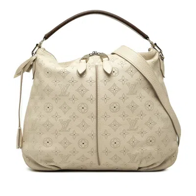 Pre-owned Louis Vuitton Blanc Cream Leather Shoulder Bag Tote Bag ()