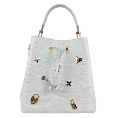 Pre-owned Louis Vuitton Blanc Epi Leather Handbag Shoulder Bag ()