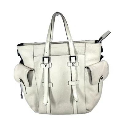 Pre-owned Louis Vuitton Blanc Galle Monogram White Monogram Shoulder Bag Tote Bag ()
