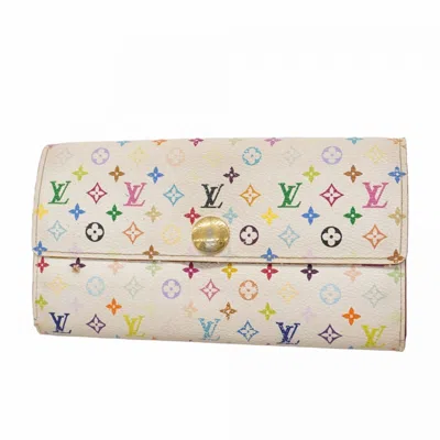 Pre-owned Louis Vuitton Blanc Long Wallet (bi-fold) () In White
