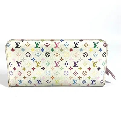 Pre-owned Louis Vuitton Blanc Monogram Multi-color White Monogram Multicolore Long Wallet (bi-fold) (