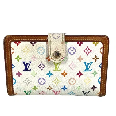 Pre-owned Louis Vuitton Blanc Monogram Multi-color White Monogram Multicolore Wallet (bi-fold) ()